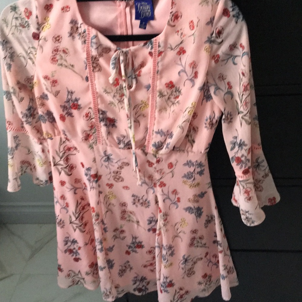 Disney beauty and the beast Bell sleeve dress